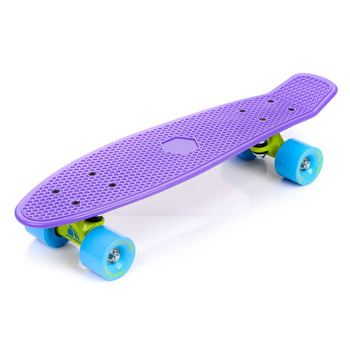 Deskorolka METEOR Fioletowo-Neonowa 23693